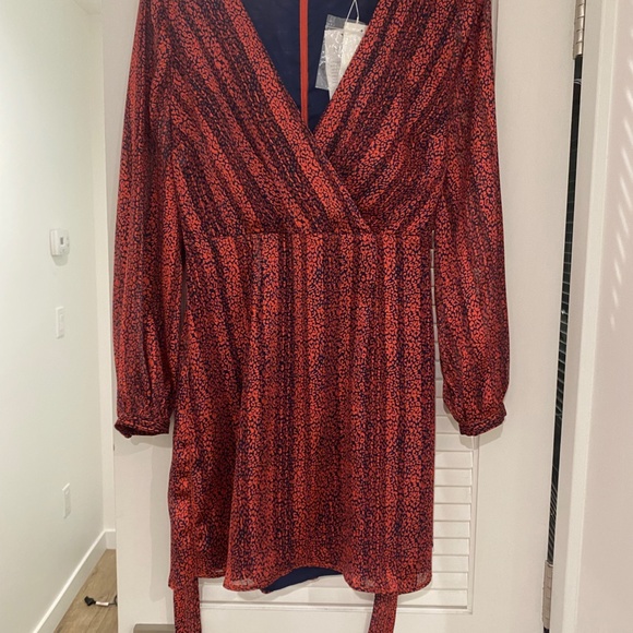 Kookai Dress Long Sleeve V Neck - Picture 7 of 10